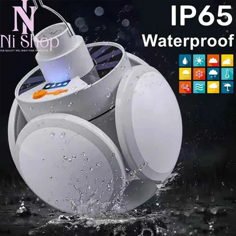 Premium Rechargeable Camping Lantern with Remote Control and Solar Power for Outdoor Use