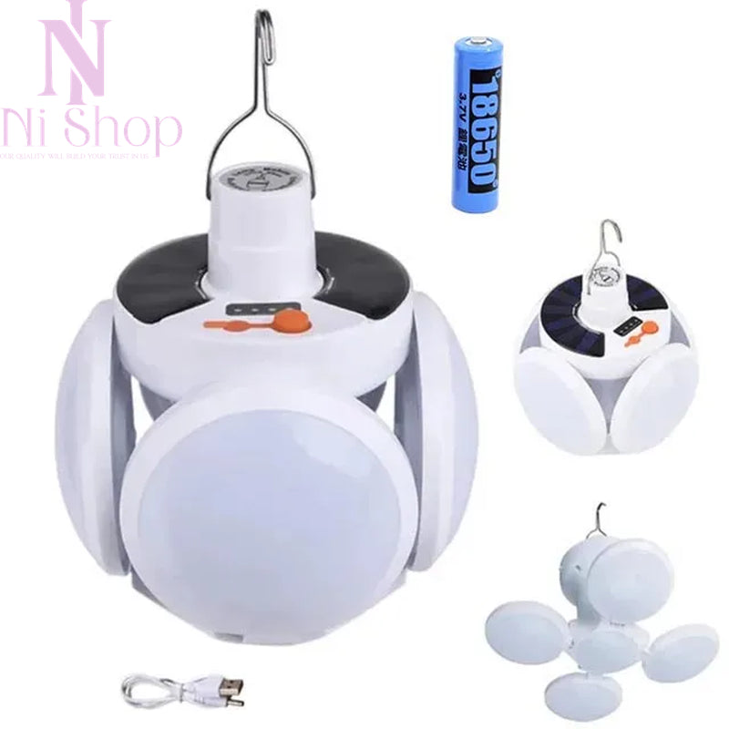 Premium Rechargeable Camping Lantern with Remote Control and Solar Power for Outdoor Use