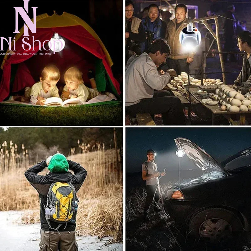 Premium Rechargeable Camping Lantern with Remote Control and Solar Power for Outdoor Use