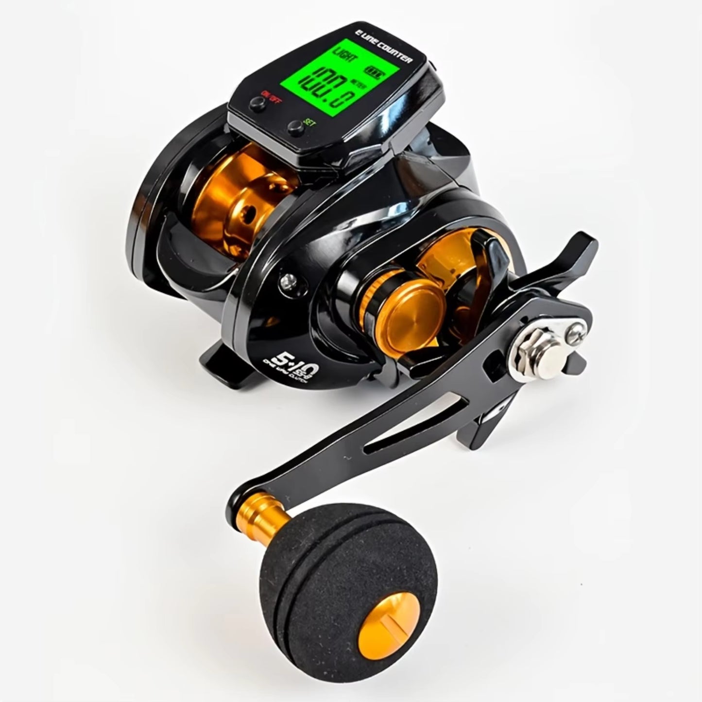 Advanced Digital Line Counter Baitcast Fishing Reel for Left-Handed Anglers