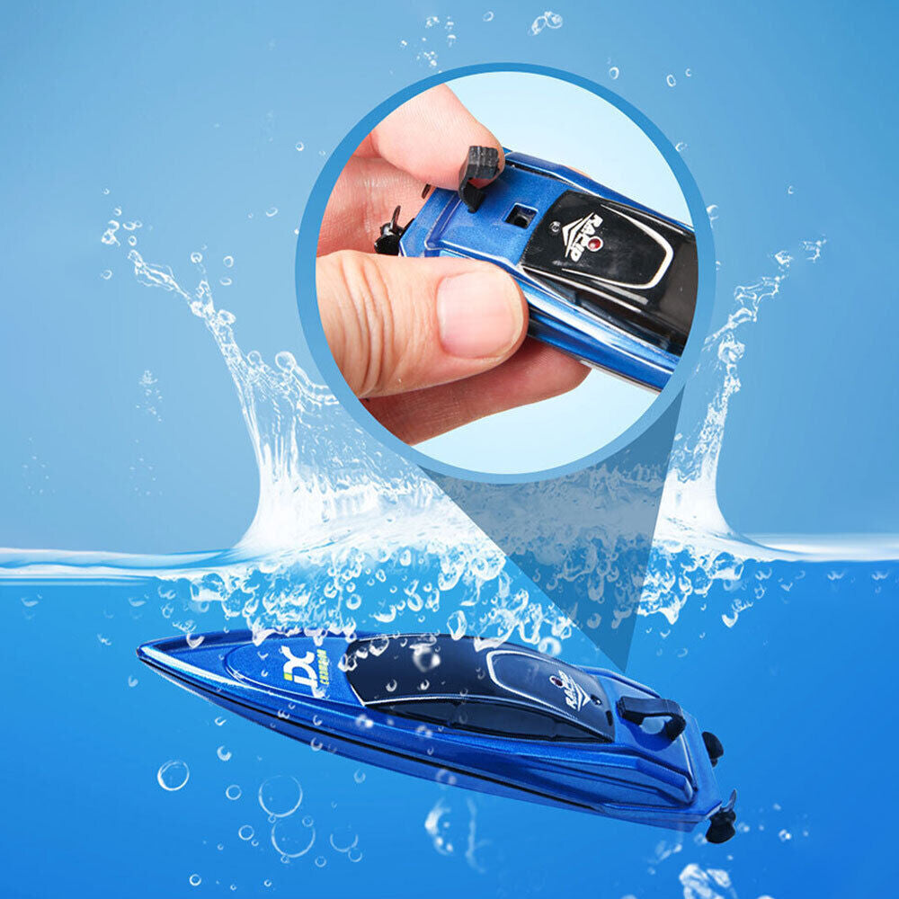 2.4Ghz RC Speed Boat Remote Control High Speed Boat Waterproof Mini RC Boat Gift