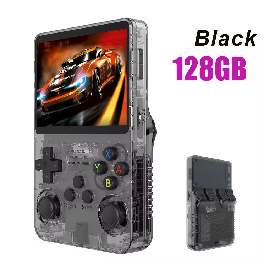 Unlock Nostalgia: 128GB Retro Handheld Game Console with 64GB Pre-loaded Classics & 3.5" IPS Screen - Ultimate Portable Gaming Experience!